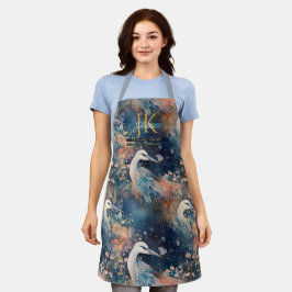 Märchenhirnblaue Farbtöne für Monogram Schürze