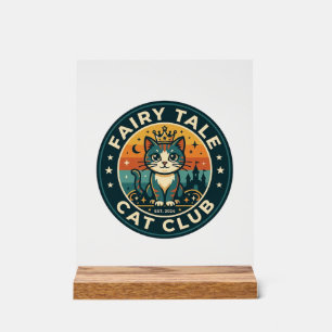 Märchenkatze Süße Kitty Design - Märchenkatze Acrylschild