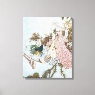 Märchenklassiker Dornröschen von Edmund Dulac Leinwanddruck