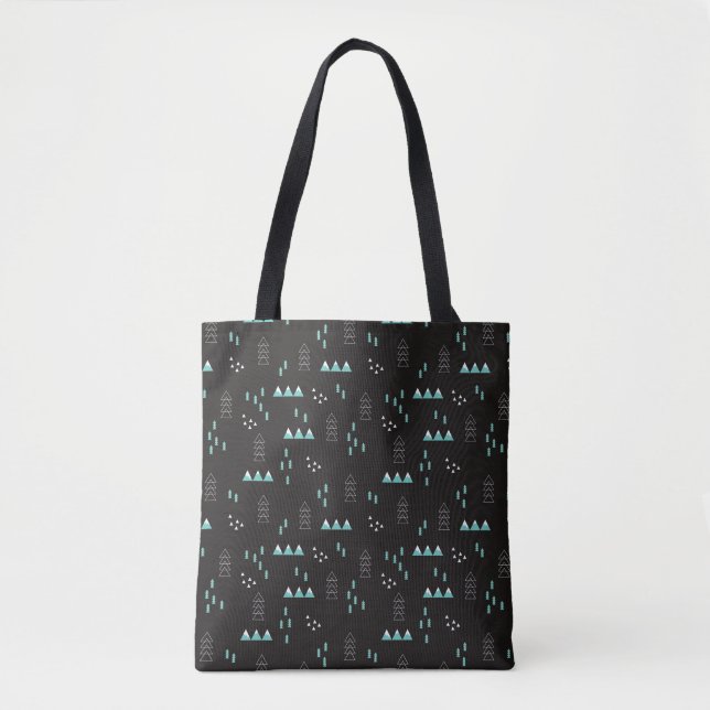 Märchenland-geometrisches Nachtmuster Tasche (Vorderseite)