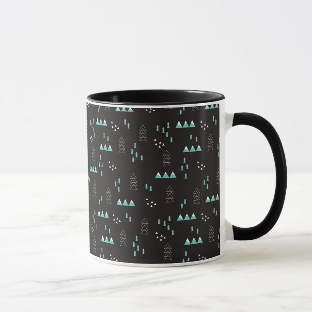 Märchenland-geometrisches Nachtmuster Tasse (Rechts)