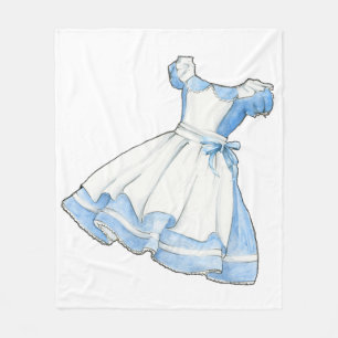 Märchenland-Geschichten-Buch-Alice-Kleid Fleecedecke