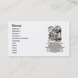 Märchenland ist, was Sie scheinen würden, zu sein Visitenkarte