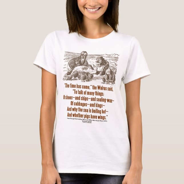 Märchenland-Zeit ist durch Spiegel gekommen T-Shirt (Vorderseite)