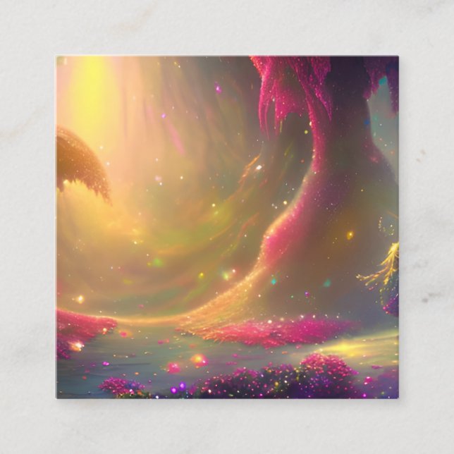 Märchenlandschaft Grafik Telefonnummerkarte (Vorderseite)