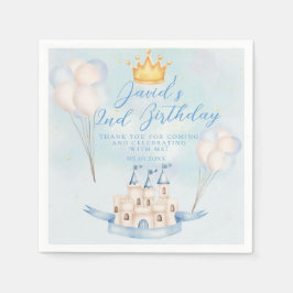 Märchenprinz Burg Party 3d Geburtstag Serviette