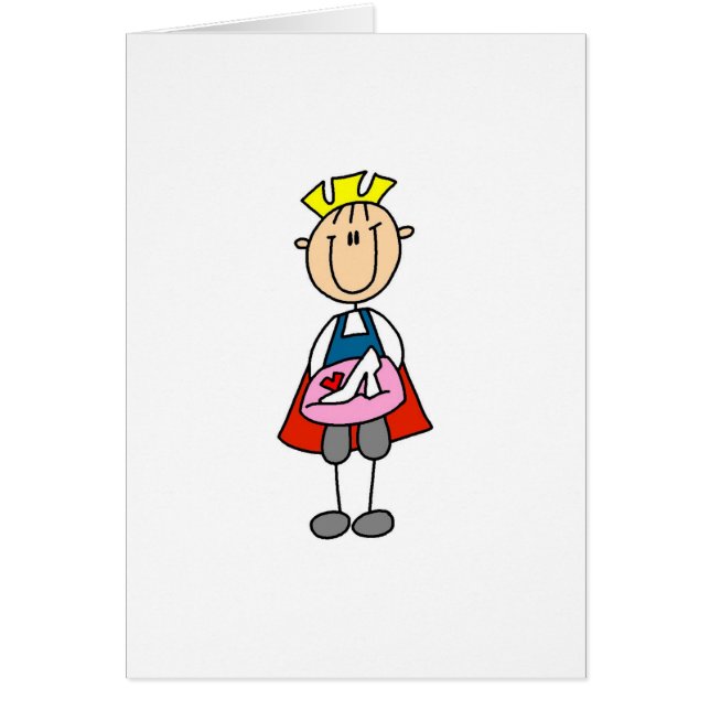 Märchenprinz mit Glaspantoffel-Karte (Vorne)