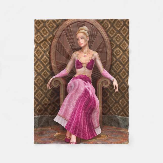 Märchenprinzessin Fleecedecke (Vorderseite)