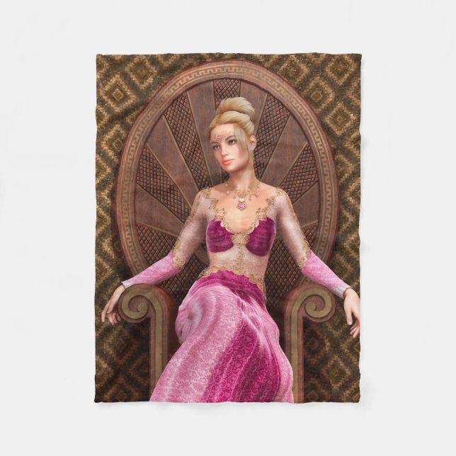 Märchenprinzessin Fleecedecke (Vorderseite)