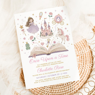 Märchenprinzessin Geburtstagsgeschichte Einladung