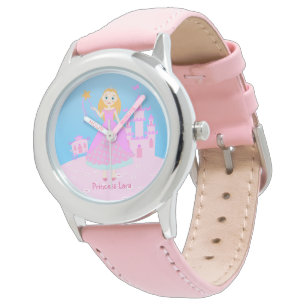 Märchenprinzessin in Pink-Birthaday-Party Armbanduhr