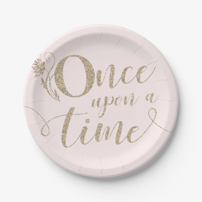 Märchenprinzessin-Papierplatten Pappteller (Vorderseite)