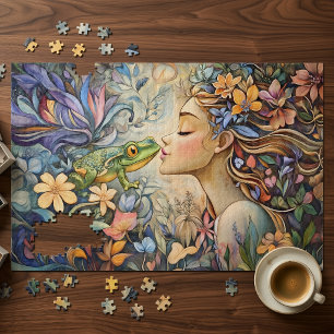 Märchenprinzessin und Frosch 1014-Teile-Puzzle