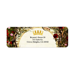 Märchenprinzessin Vintage Briar Rose Einladung