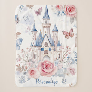 Märchenschloss Florale Butterfly Personalisiert Sherpadecke
