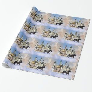 Märchenschloss Wolken Geschenkpapier