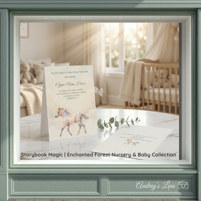 Märchenwald-Zauberwald  Einladung (Storybook Magic | Enchanted Forest Nursery & Baby Collection)