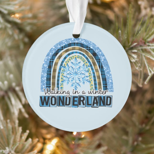 Marcher dans une Wonderland d'hiver | Blue Rainbow (Arbre)