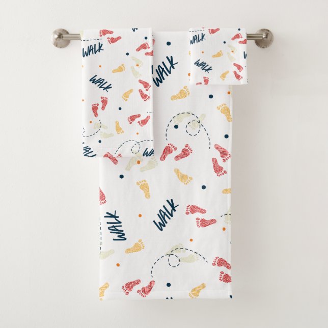 Marcher ensemble : Motif d'empreinte d'aventure (En situation)