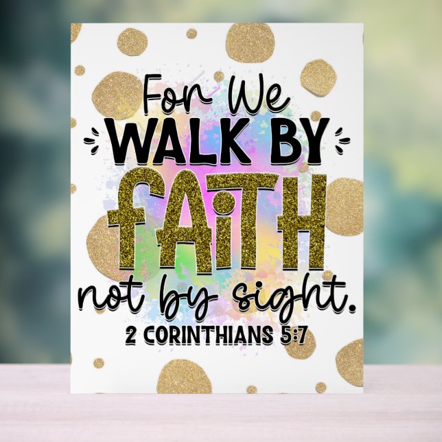 Marcher par la foi Bible Verse (Neutre)