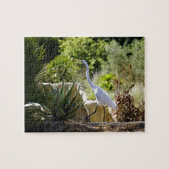 Marcher sur By (Great Egret) puzzle (Horizontal)