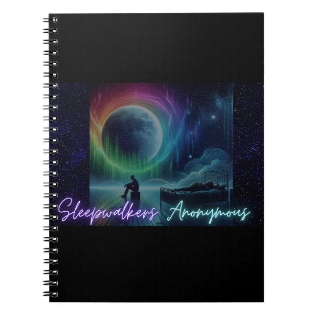 Marcheurs à sommeil Carnet Spiral Anonyme (Devant)