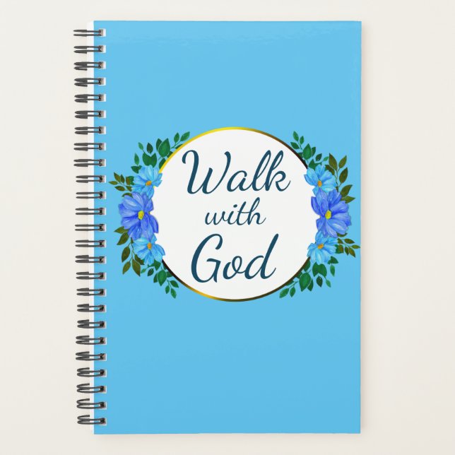 "Marchez avec Dieu" Design floral (Devant)