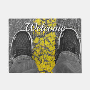 Marchez Le Tapis D'Accueil De Ligne