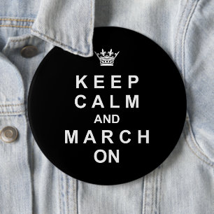 Marching Band "Behalt Ruhe und März auf"   Button