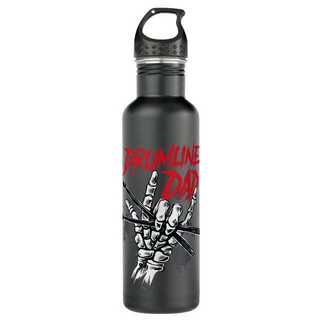 Marching Band Drum Major Drumline Vater Edelstahlflasche (Vorderseite)