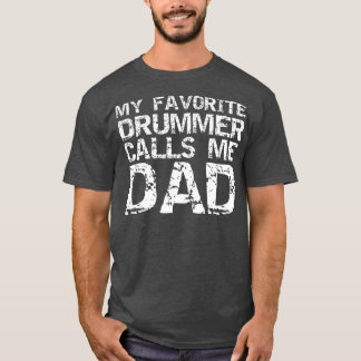 Marching Band Drumline Vater mein Lieblingsschreib T-Shirt