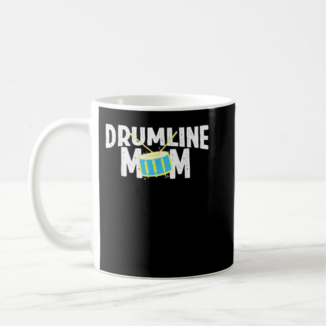 Marching Band Drums Drumline Mama Kaffeetasse (Links)