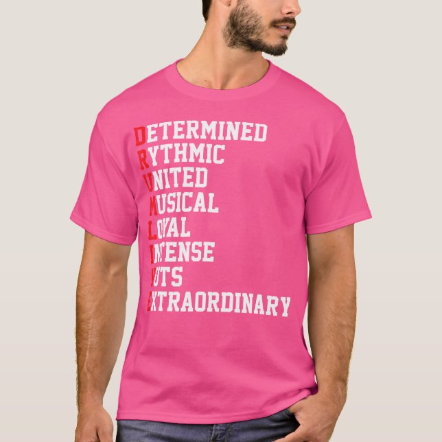 Marching Band Drums Drumline T-Shirt (Vorderseite)