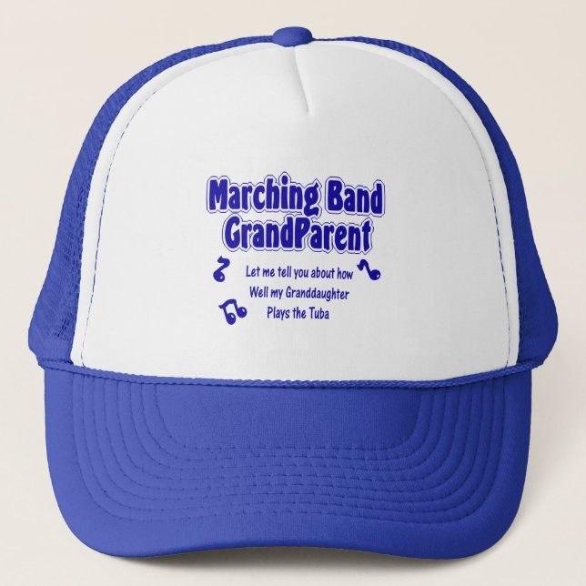 Marching Band Grandparent/Tuba Truckerkappe (Vorderseite)