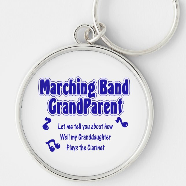 Marching Band Großeltern/Klarinette Schlüsselanhänger (Vorne)