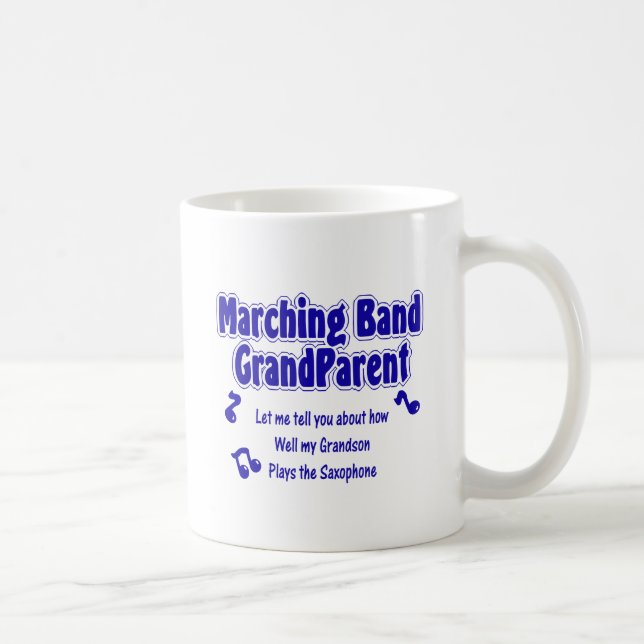 Marching Band Großeltern/Saxophon Kaffeetasse (Rechts)