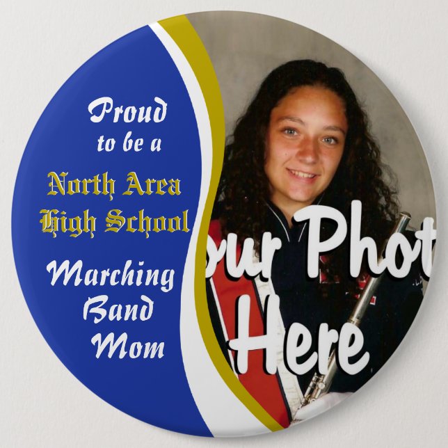 Marching-Band-Mama Button (Vorderseite)