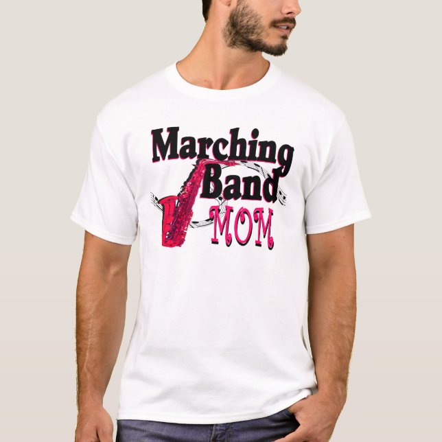 Marching Band Mama / Saxophon T-Shirt (Vorderseite)
