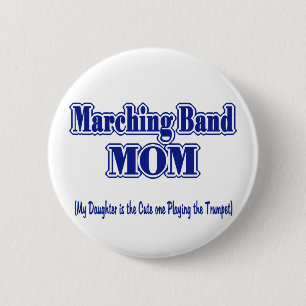 Marching Band Mama/ Trompete Button