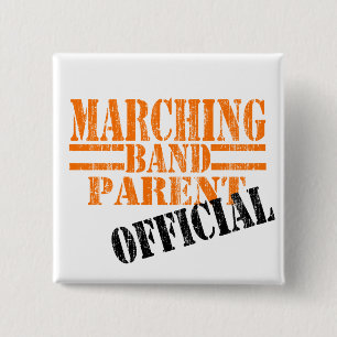 Marching Band Parent gestempelt Button