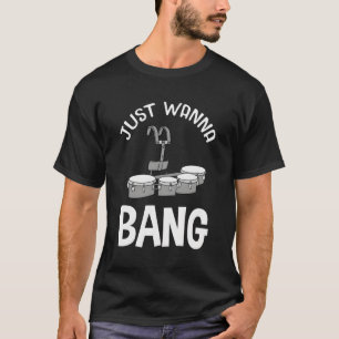 Marching Band Quad Tenor Drum für Trommler T-Shirt
