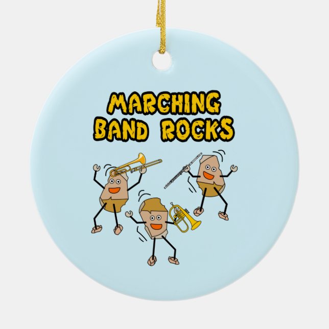 Marching Band Rocks Keramik Ornament (Hinten)