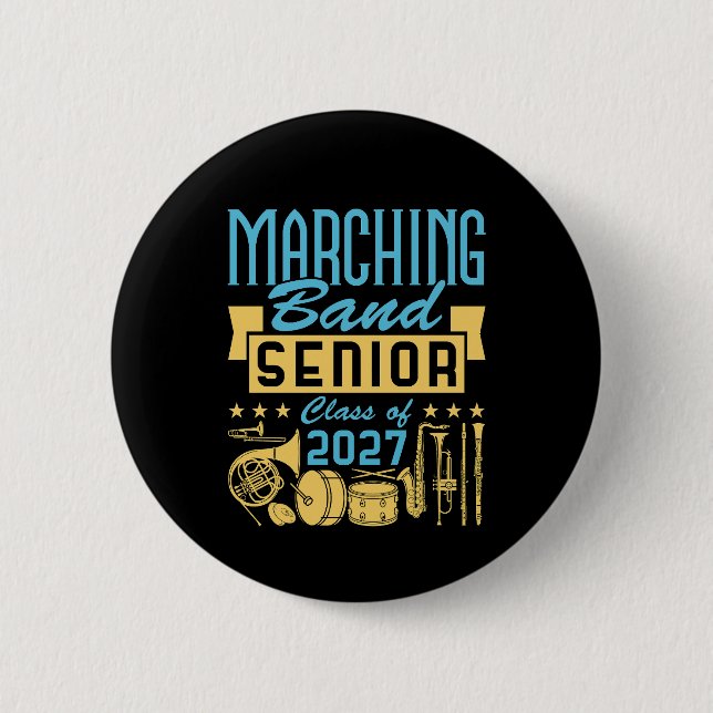 Marching Band Senior 2027 Button (Vorderseite)
