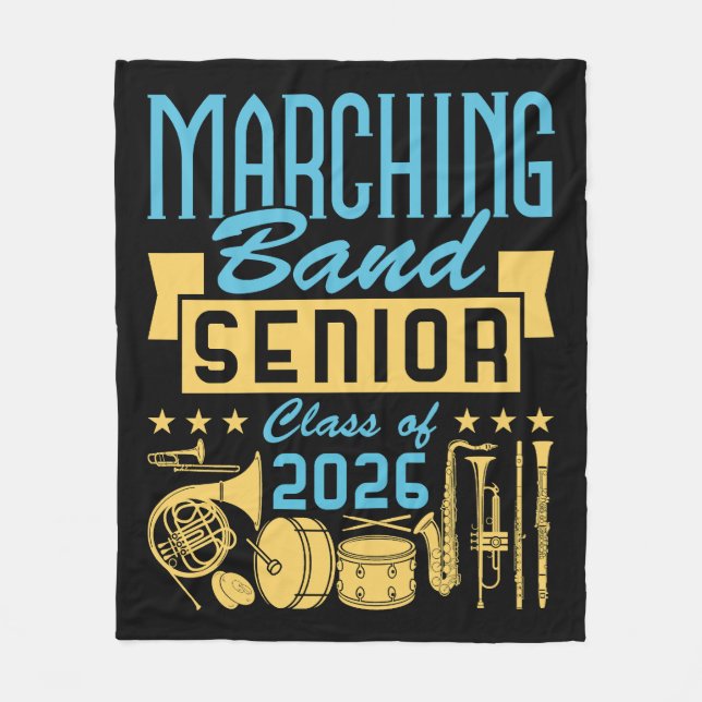 Marching Band Senior Class of 2026 Fleecedecke (Vorderseite)