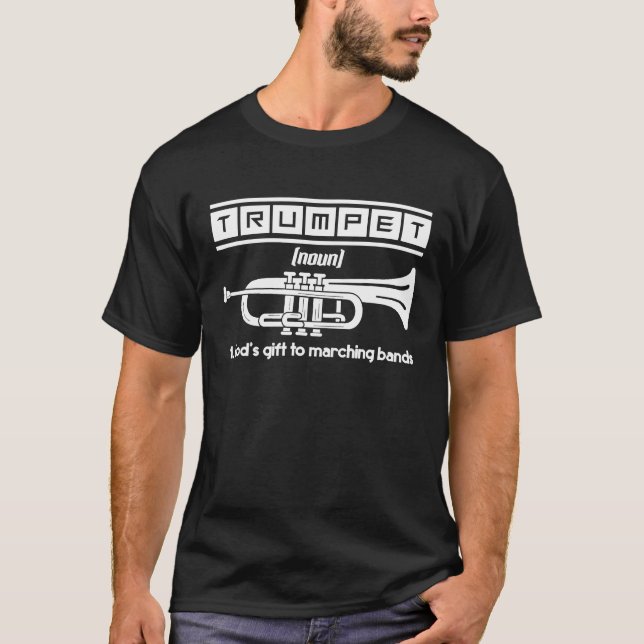 Marching Band Trumpeter Jazz Idee Trumpet T-Shirt (Vorderseite)