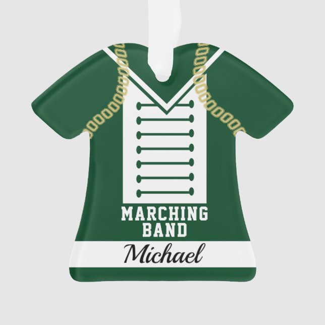 Marching Band Uniform mit Foto Ornament (Vorderseite)
