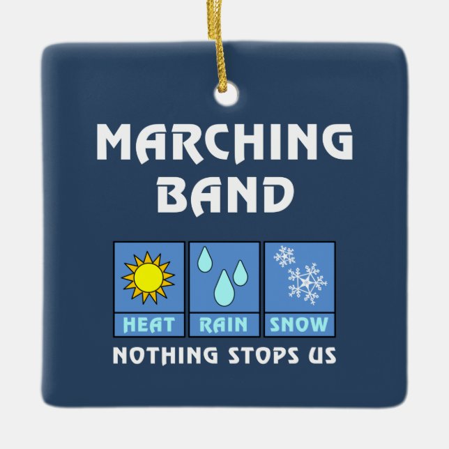 Marching Band Weather Keramikornament (Vorderseite)