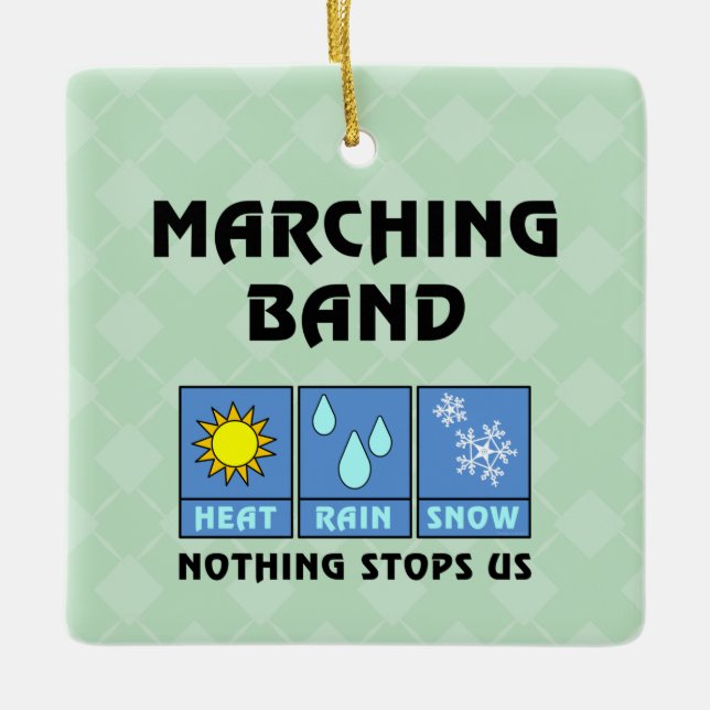 Marching Band Weather Keramikornament (Vorderseite)