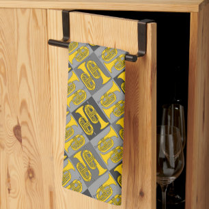 Marching Baritone Crosshatch Geschirrtuch