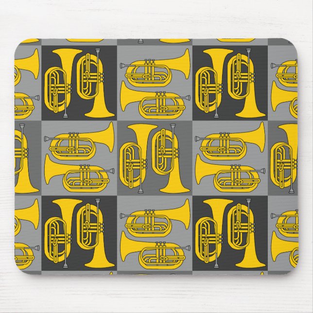 Marching Baritone Crosshatch Mousepad (Vorne)